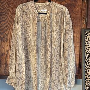 Snakeskin Print Women's Top